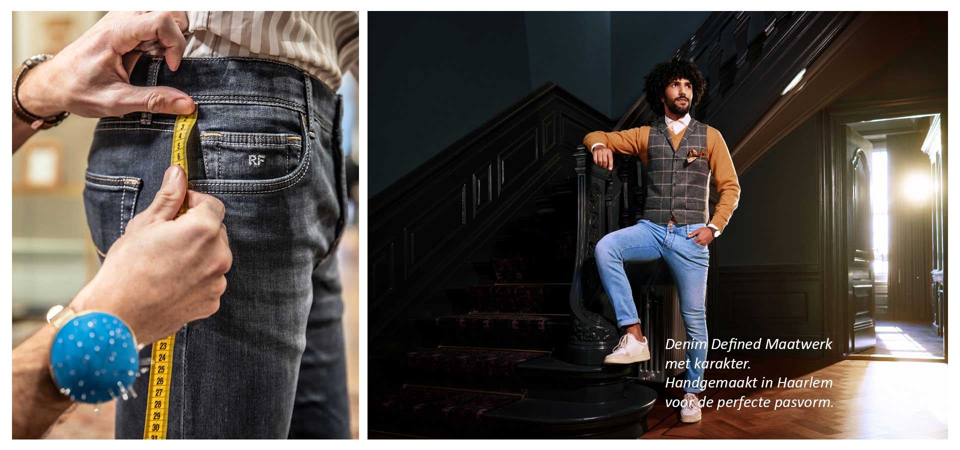 Maatwerk jeans heren Haarlem – Denim Defined | Van den Broek Herenmode Maatwerk jeans heren Haarlem – Denim Defined bij Van den Broek Herenmode. Ontwerp jouw eigen jeans.
